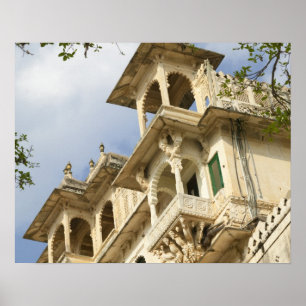 City Palace, Udaipur, Rajasthan, Indien Poster