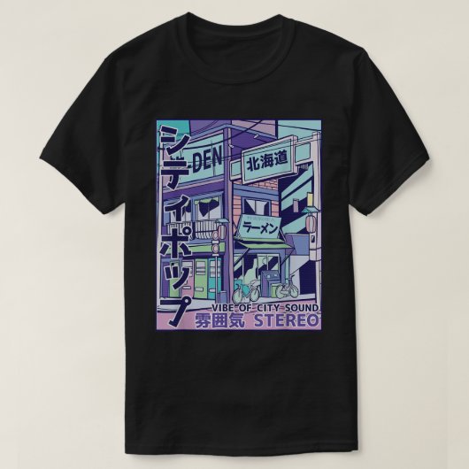 City Pop Ästhetische Vaporwave Style 80er Japanisc T-Shirt (Design vorne)