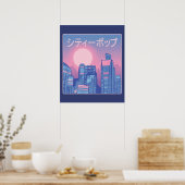 City Pop Japanische Musik Poster (Küche)