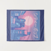City Pop Japanische Musik Wandteppich (Vorderseite (Horizontal))
