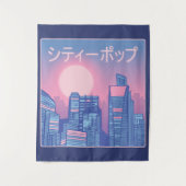 City Pop Japanische Musik Wandteppich (Vorderseite)