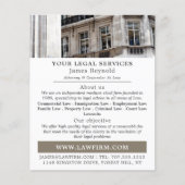City Portrait, Legal Services Advertising Flyer (Vorne)
