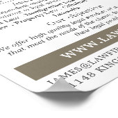 City Portrait, Legal Services Advertising Poster (Ecke)