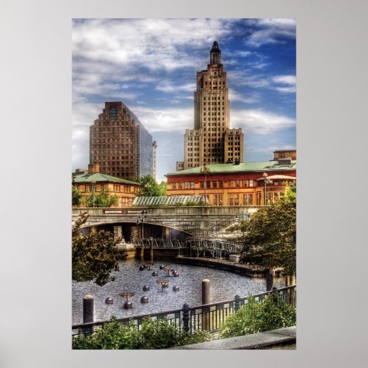 City - Providence RI - The Skyline Poster (Vorne)
