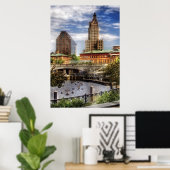 City - Providence RI - The Skyline Poster (Heimbüro)