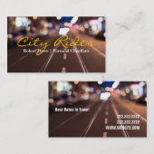 City Rides Chauffeur Taxi Visitenkarte (Vorne/Hinten)