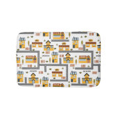 City Road Map Muster für Kinder Gelb und Grau Badematte (Vorderseite)