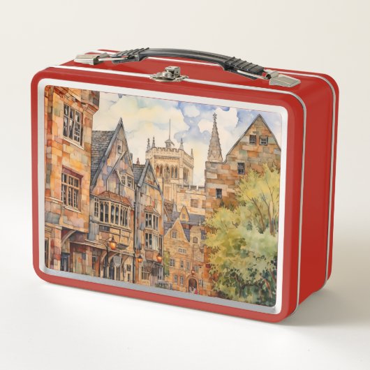 City Road Old House Architektur #73 Metall Brotdose (Vorderseite)