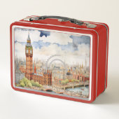 City Road Old House Architektur #73 Metall Brotdose (Rückseite)