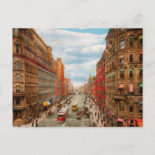 City - Rochester NY - Downtown Rochester 1904 Postkarte (Vorderseite)