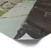 City Rooftop View Poster Stone Walls, Literary (Ecke)