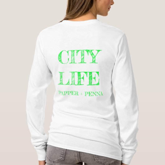 City Rowhome Long Sleeve Tshirt (Rückseite)
