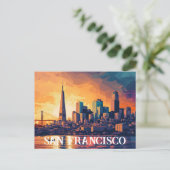 City San Francisco Postcard Postkarte (Stehend Vorderseite)