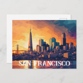City San Francisco Postcard Postkarte (Vorne/Hinten)