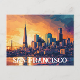 City San Francisco Postcard Postkarte