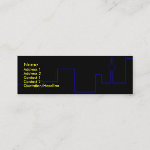 City Scape Business Card Mini Visitenkarte
