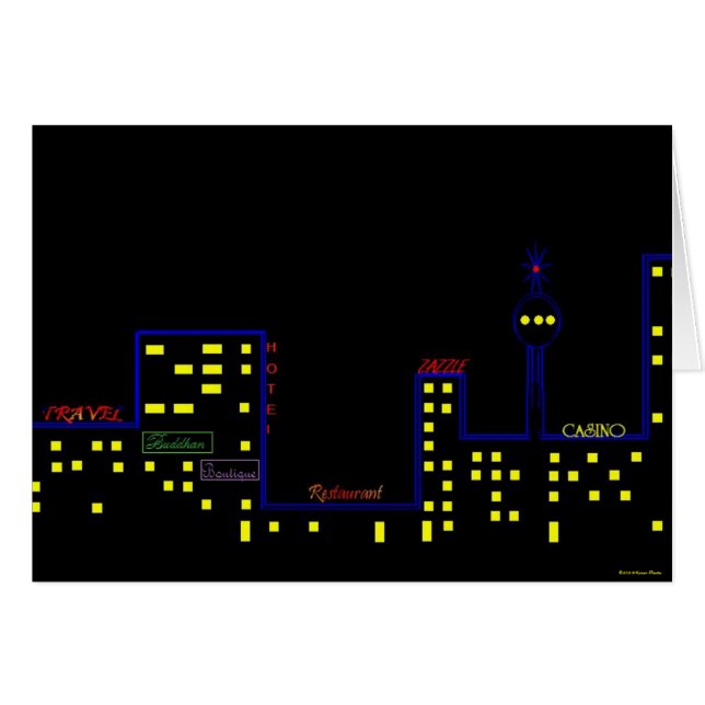 City Scape Card (Vorderseite (Horizontal))