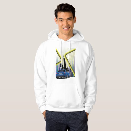 City Scene Mens Hoodie (Vorne ganz)