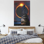 City Scrape Canvas Print Leinwanddruck (Insitu (Schlafzimmer))