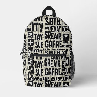 City Scribbles Bedruckter Rucksack
