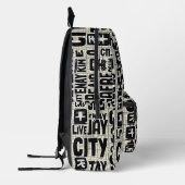 City Scribbles Bedruckter Rucksack (Links)