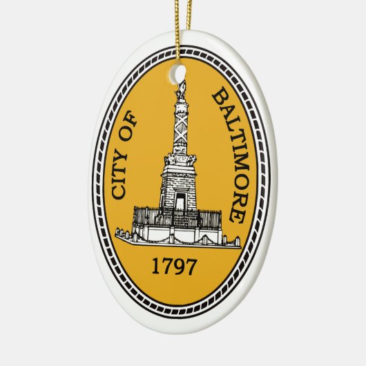 City Siegel Baltimore, MD Keramik Ornament (Links)