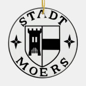 City Siegel Moers, Deutschland Keramik Ornament (Vorne)