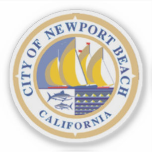 City Siegel Newport Beach, Kalifornien Aufkleber