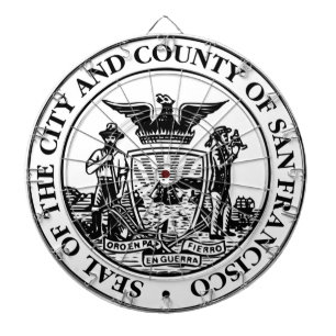 City Siegel San Francisco (Kalifornien, USA) Dartscheibe