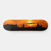 City Silhouette bei Sunset Skateboard (Horizontal)