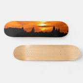 City Silhouette bei Sunset Skateboard (Horizontal)