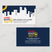 City Silhouette Zuhause Lkw-Mover Visitenkarte (Vorne/Hinten)