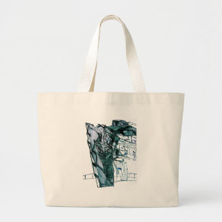 CITY SKETCHER WHITE JUMBO STOFFBEUTEL