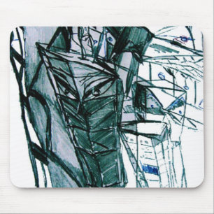 CITY SKETCHER WHITE MOUSEPAD