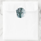 CITY SKETCHER WHITE RUNDER AUFKLEBER (Tasche)