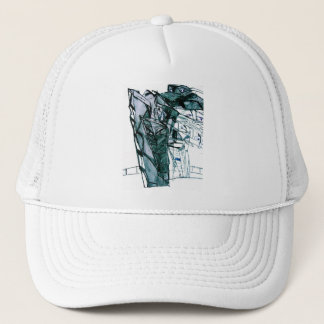 CITY SKETCHER WHITE TRUCKERKAPPE