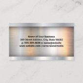 City Skyline | Baufahrzeuge Visitenkarte (Rückseite)