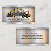 City Skyline | Baufahrzeuge Visitenkarte (Vorne/Hinten)