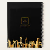 City skyline Black Gold Logo Planer (Rückseite)