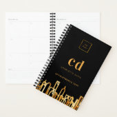 City skyline Black Gold Logo Planer (Anzeige)