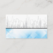 City Skyline | Commercial Properties Visitenkarte (Rückseite)