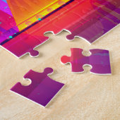 City skyline, farbenfrohe Abbildung Kuwaits, Puzzle (Seite)