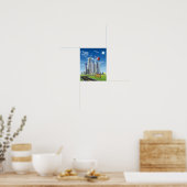 City Skyline Frutiger Aero Poster (Küche)