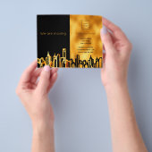 City-Skyline-Geschäft wir verschieben Ankündigung Flyer (Gruppe)