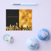 City-Skyline-Geschäft wir verschieben Ankündigung Flyer (Einzeln)