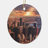  City skyline image on ceramic ornament (Links)