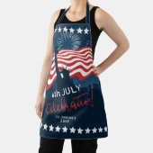 City Skyline Independence Day Celebration ID658 Schürze (InSitu)