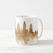 City Skyline Kaffeestube Kunst Kaffeetasse (VorderseiteRechts)