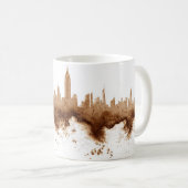 City Skyline Kaffeestube Kunst Kaffeetasse (VorderseiteRechts)