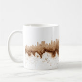 City Skyline Kaffeestube Kunst Kaffeetasse (Links)